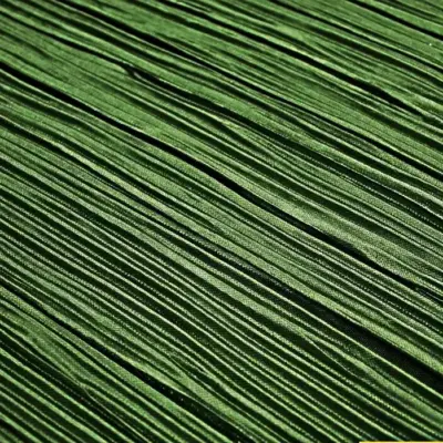 Khaki Green Fine Textured Accordion Plisse Silky Satin Fabric Pleated Frill Dress Material