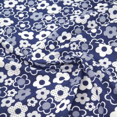 Polycotton Fabric Floral Flower Hawaiian Daisies Daisy Tropical