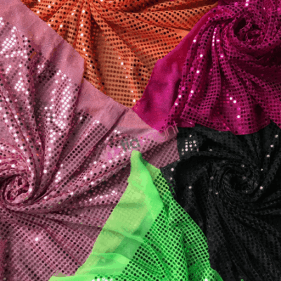 4mm Round Hologram Sequin On Mesh