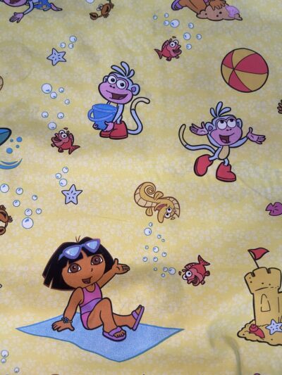 Dora The Explorer 100% Cotton Fabric