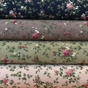 Vintage Floral Print 100% Cotton Fabric