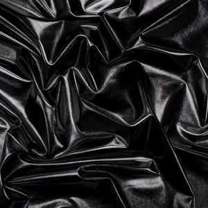 Black Metallic Lycra Jersey Fabric