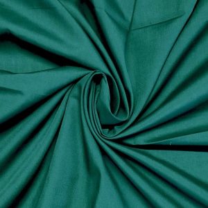 Bottle Green Plain Polycotton Fabric