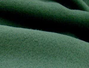 Bottle Green Plain Antipil Fleece Fabric