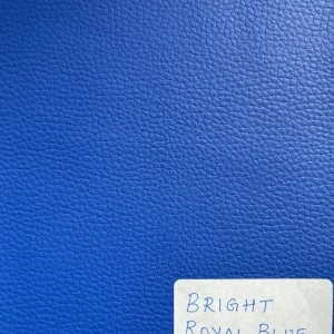 Bright Royal Blue Plain Faux Leatherette Fabric