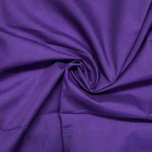 Cadbury Purple Plain Polycotton Fabric