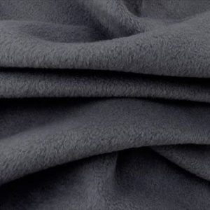 Dark Grey Plain Antipil Fleece Fabric