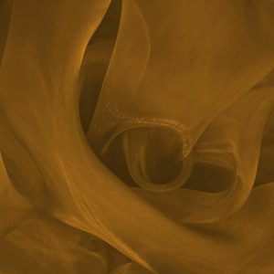 Coin Copper Plain Organza Fabric