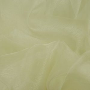 Cream Plain Organza Fabric