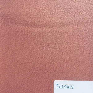 Dusky Pink Plain Faux Leatherette Fabric