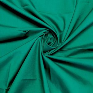 Emerald Green Plain Polycotton Fabric