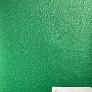 Emerald Green Plain Faux Leatherette Fabric