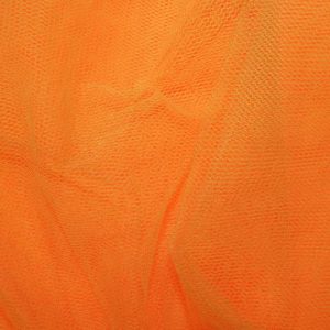 Flo Orange Plain Dress Net