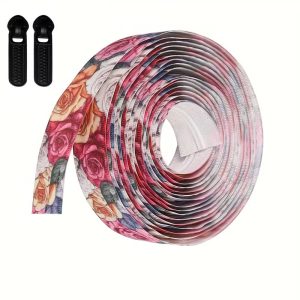 Printed Colourful Floral Roses Invisible Nylon 5mm Zip By the Meter