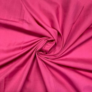Fuchsia Plain Polycotton Fabric