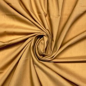 Gold Plain Polycotton Fabric