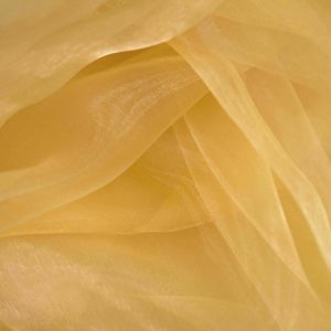 Gold Plain Organza Fabric