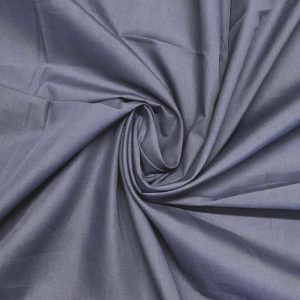 Graphite Grey Plain Polycotton Fabric