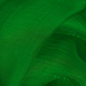 Green Plain Organza Fabric