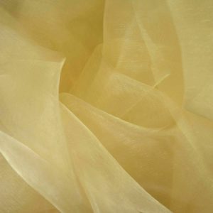 Heavy Cream Plain Organza Fabric