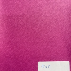 Hot Pink Plain Faux Leatherette Fabric