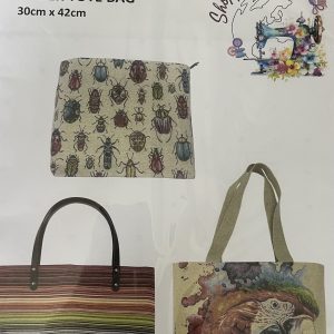 TFC Pattern no SP 1722 New Colourful Tapestry Fabric or Panel With Zip Tote Bag Pattern