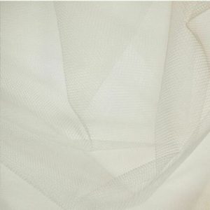 Ivory Plain Dress Net
