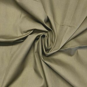Khaki Plain Polycotton Fabric