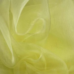 Lemon Plain Organza Fabric