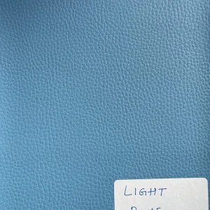 Light Blue Plain Faux Leatherette Fabric