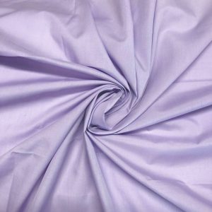Lilac Plain Polycotton Fabric