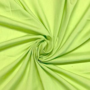 Lime Plain Polycotton Fabric