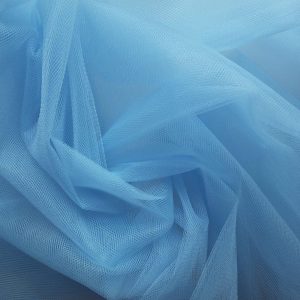 Cornflower Blue Plain Dress Net