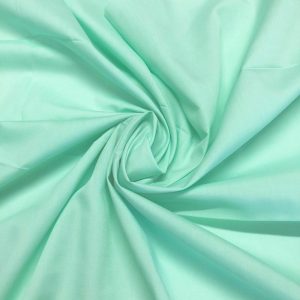 Mint Plain Polycotton Fabric