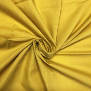 Mustard Plain Polycotton Fabric
