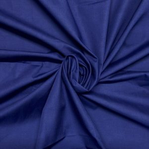 Navy Plain Polycotton Fabric