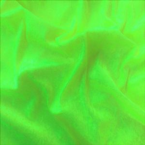 Neon Yellow Plain Crushed Velvet Fabric