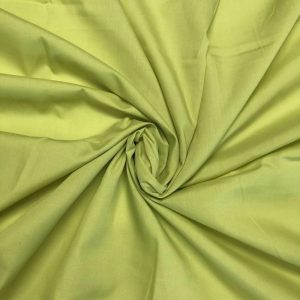 Olive Plain Polycotton Fabric
