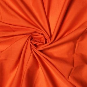 Orange Plain Polycotton Fabric