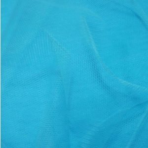 Kingfisher Blue Plain Dress Net