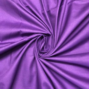 Purple Plain Polycotton Fabric
