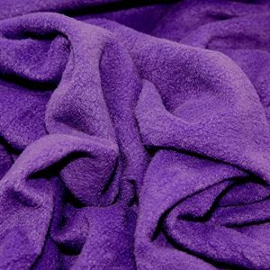 Purple Plain Antipil Fleece Fabric
