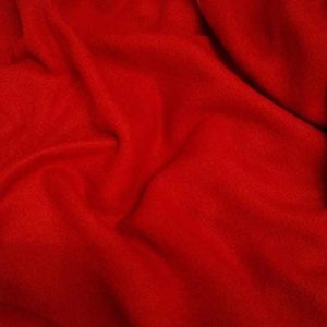 Red Plain Antipil Fleece Fabric