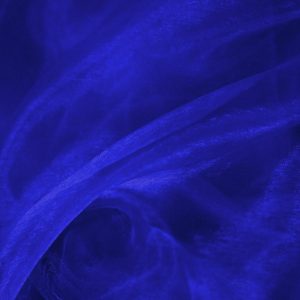 Royal Blue Plain Organza Fabric