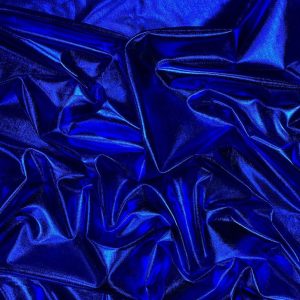 Royal Blue Metallic Lycra Jersey Fabric