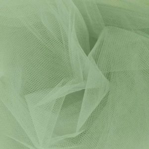 Sage Green Plain Dress Net