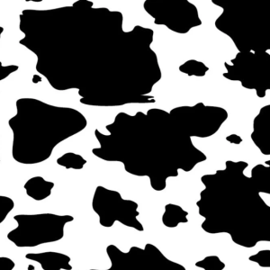 Black and White Cow Skin Printed 100% Cotton Fabric