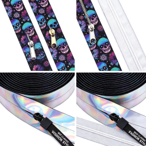 5mm Invisible Printed Zip By the Metre