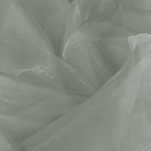 Silver Plain Organza Fabric