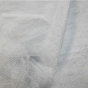Silver Grey Plain Dress Net